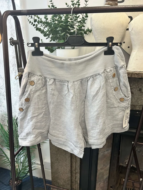Made in Italy Linen Shorts - Large - Image 6