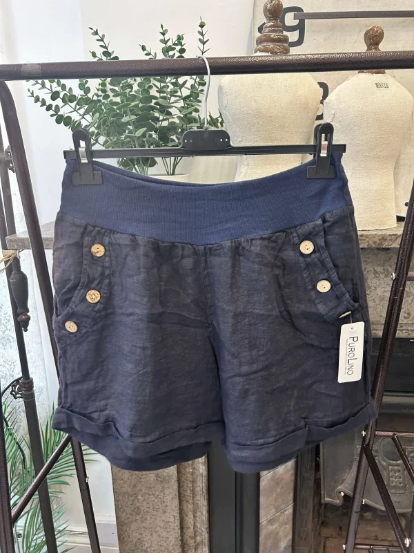 Made in Italy Linen Shorts - Large - Image 5