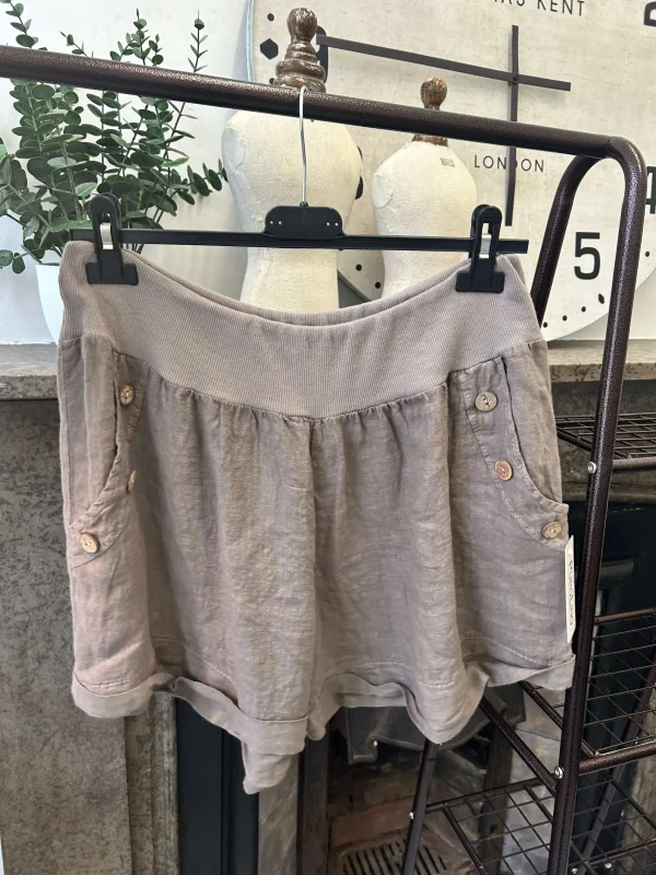 Made in Italy Linen Shorts - Large - Image 3