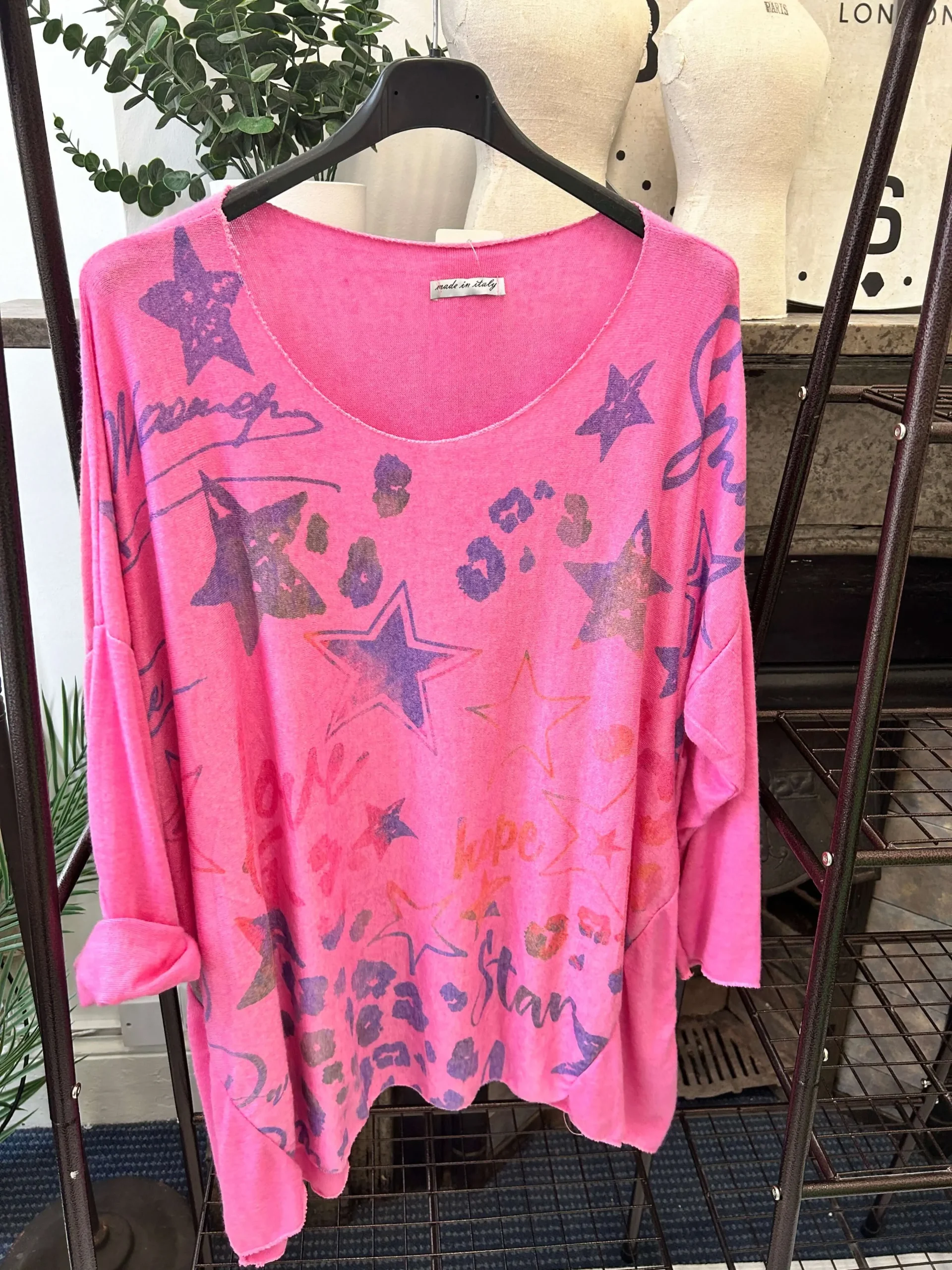 Star Print Fine Knit Super Soft Jumper - Image 4