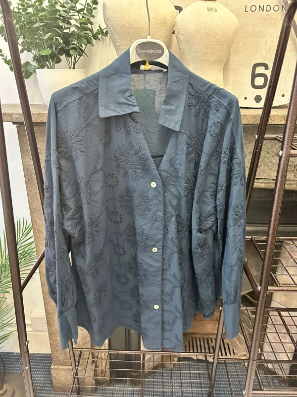 Patricia Embroidered Cotton Shirt - Image 4