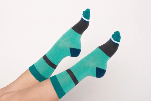 Adult Merino Wool Socks, Green - Image 2