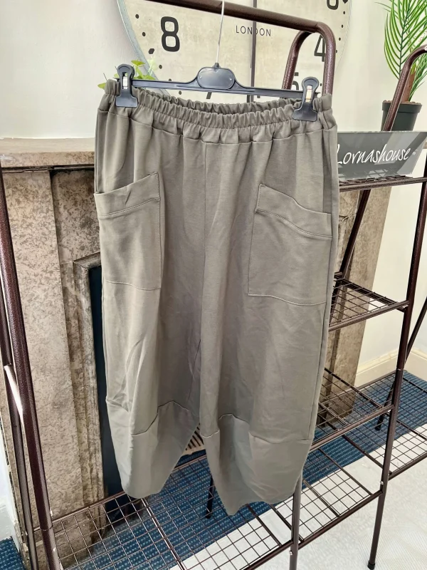 Vienna Cropped Elasticated Waist Jersey Jogger - Image 4