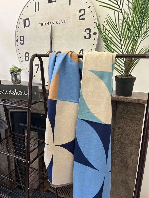 Abstract Large Flower Super Soft Scarf - Image 2