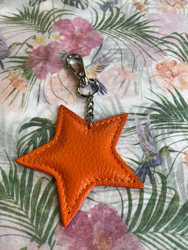 Leather Star Keyring Bag Charm - Image 5