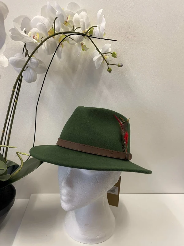 Structured Fedora with Feather Detail - Image 2