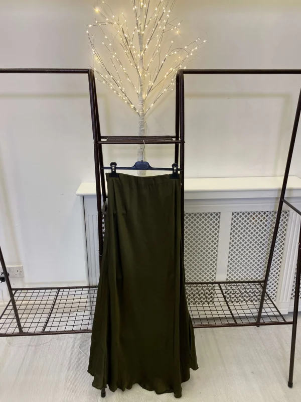 Bianca Satin Bias Maxi Skirt - Image 3