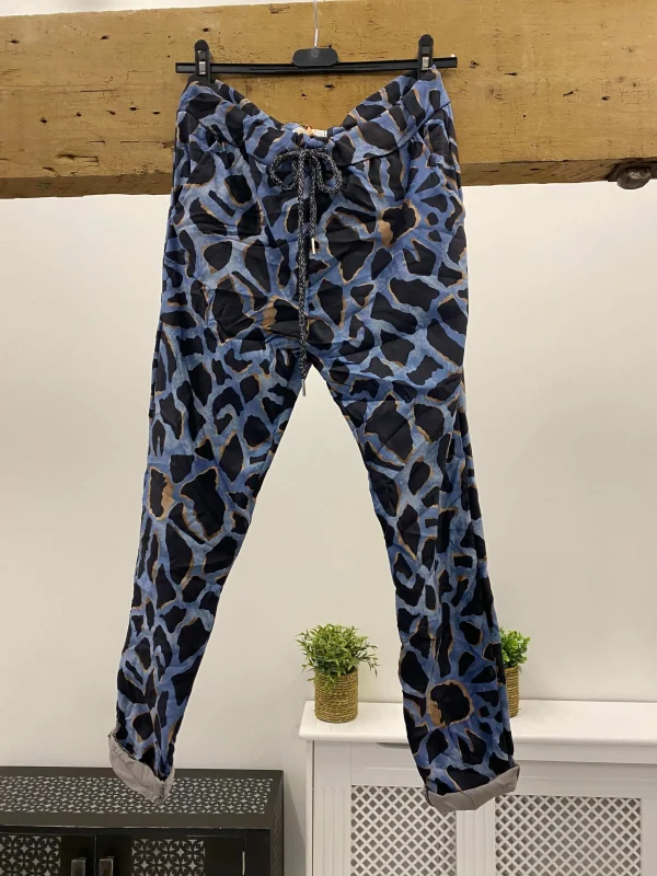 Soft Touch Animal Print Joggers - Image 4