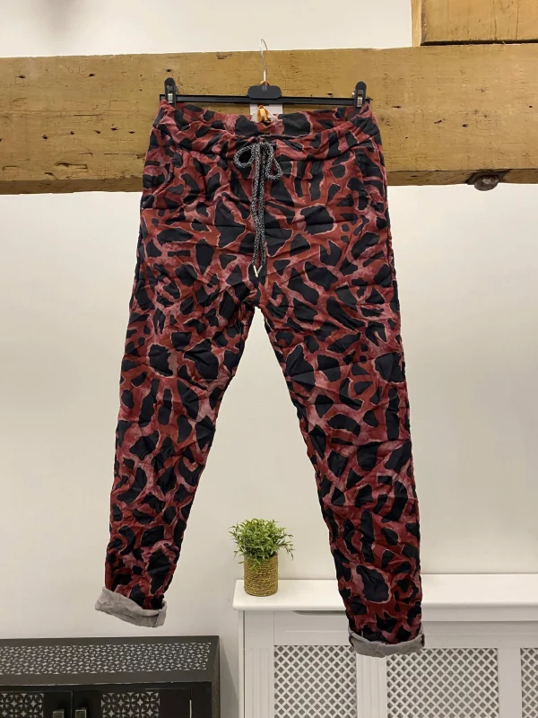 Soft Touch Animal Print Joggers - Image 5