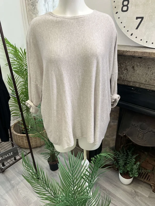 Daphne Oversized Batwing Fine Knit Jumper - Image 3