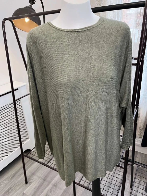 Daphne Oversized Batwing Fine Knit Jumper - Image 4