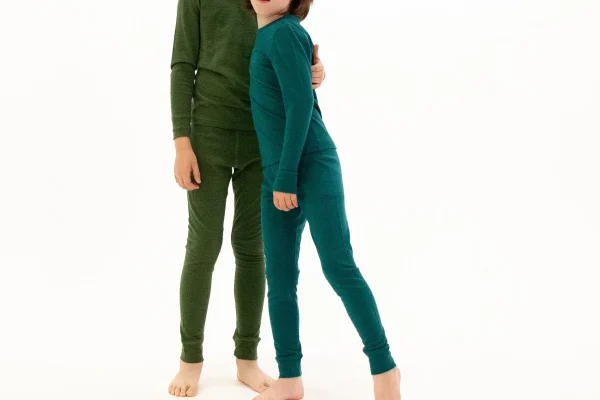 Oaki Kids Ultra-Soft Merino Wool Base Layer Kids, Breathable Merino Base Layer, Boys & Girls Thermals for Kids, Blue Spruce - Image 6