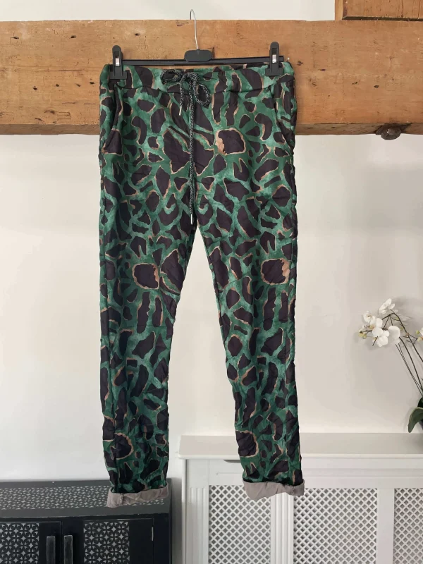 Soft Touch Animal Print Joggers - Image 3