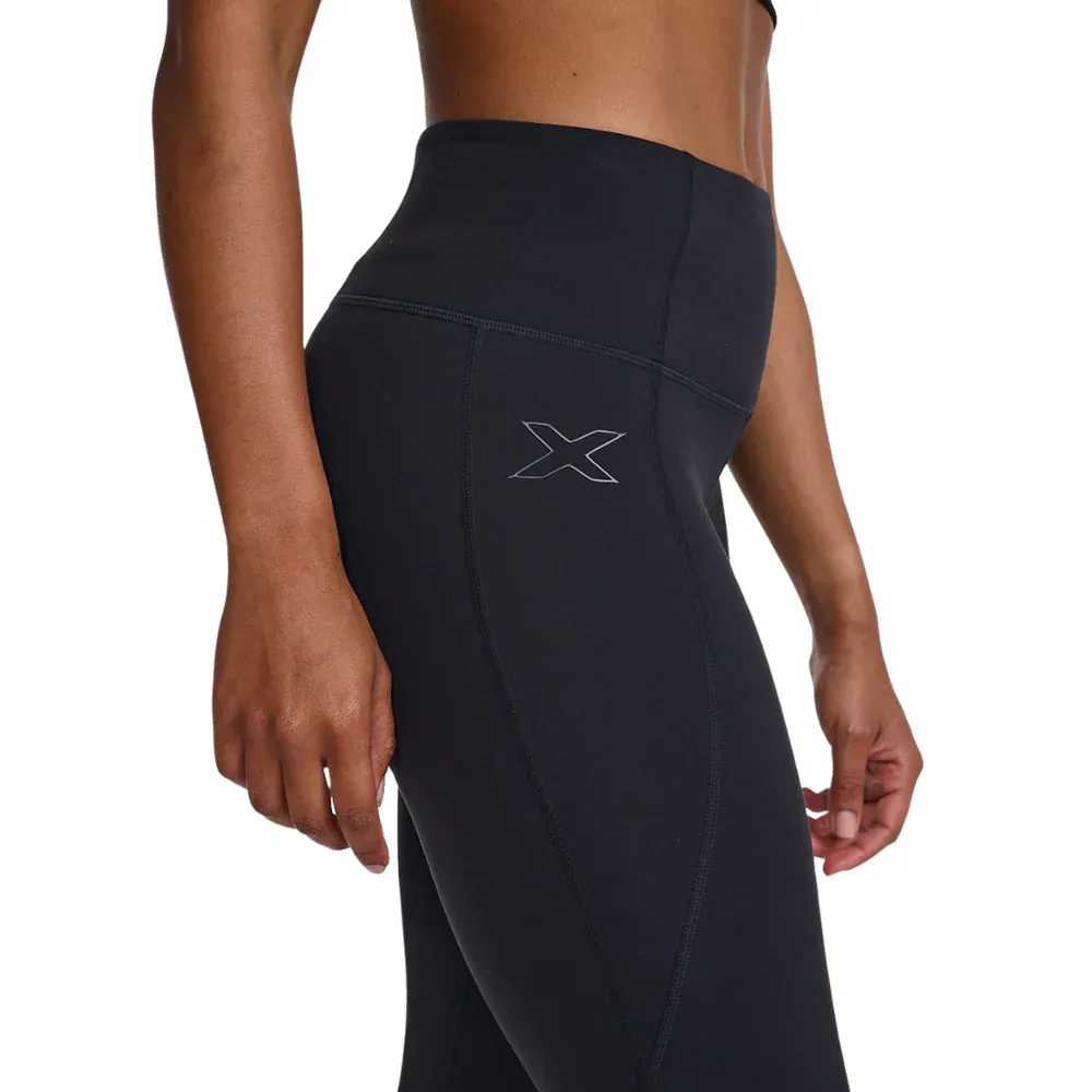 2XU Women Form Soft Touch Hi-Rise Compression Tights - Black / Black - Image 5