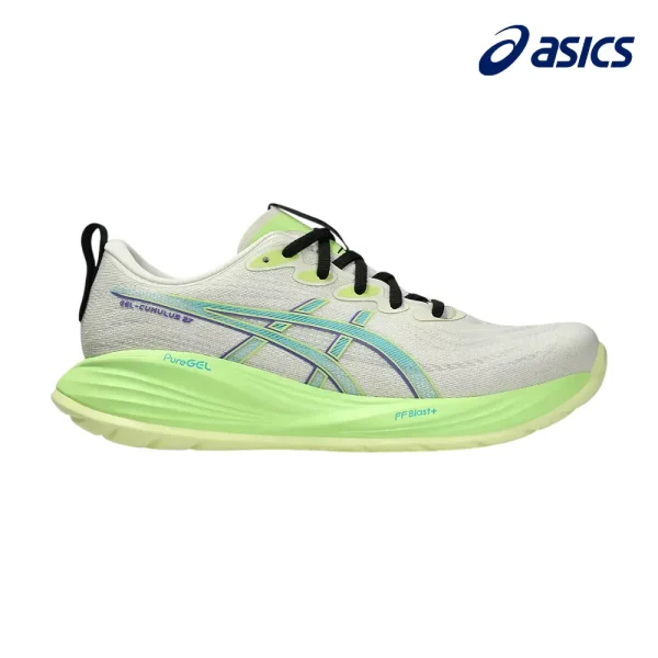 ASICS Men Gel-Cumulus 27 - Birch / Lime Green