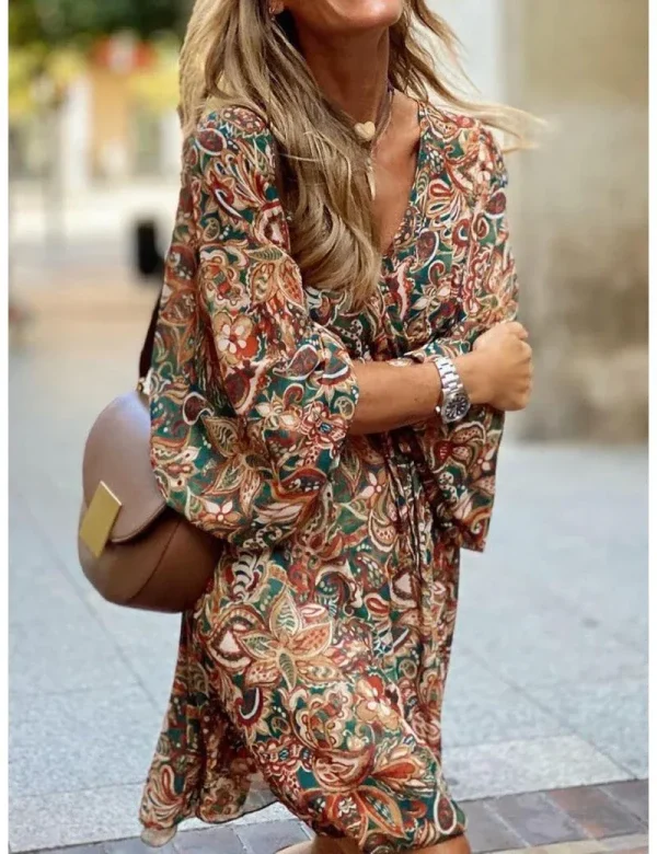 Vivienne - stijlvolle bohemian mini jurk - Image 3