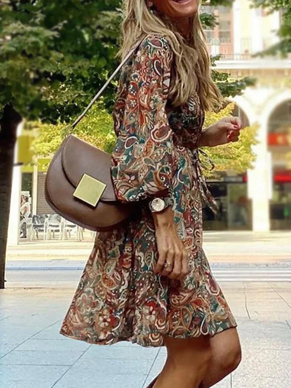 Vivienne - stijlvolle bohemian mini jurk - Image 4