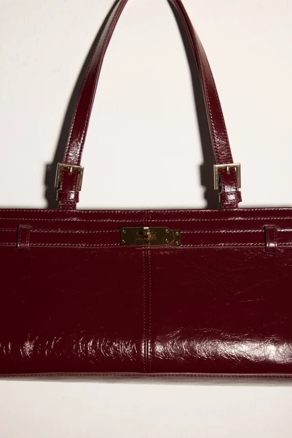 THE LUNA BURGUNDY BAG - Image 2
