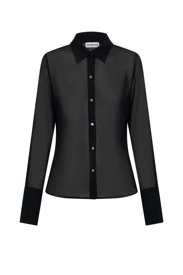 THE MAGDA BLACK SHIRT - Image 5