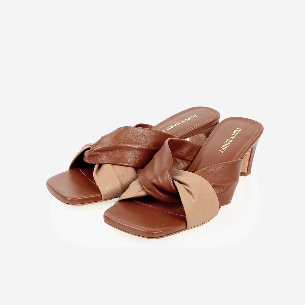 The Margot Heeled Sandal Pecan and Fauna - Image 3