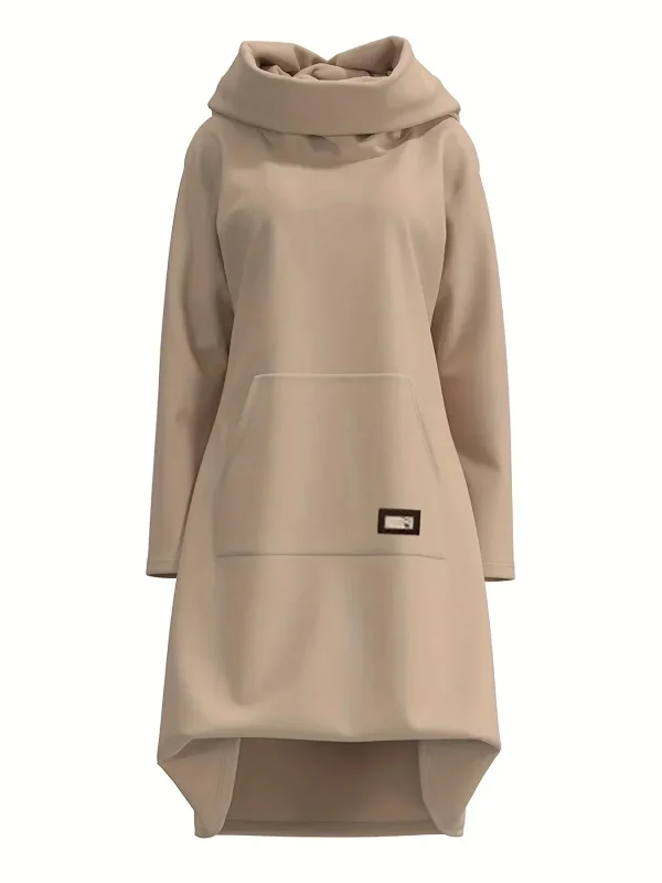 Yesica - comfortabele losse winterjurk met hoge hals - Image 5