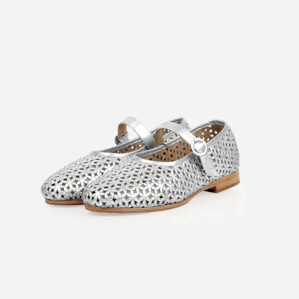 The Modern-Day Mary Jane Perforated Silver - Image 5