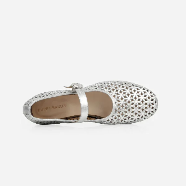 The Modern-Day Mary Jane Perforated Silver - Image 3