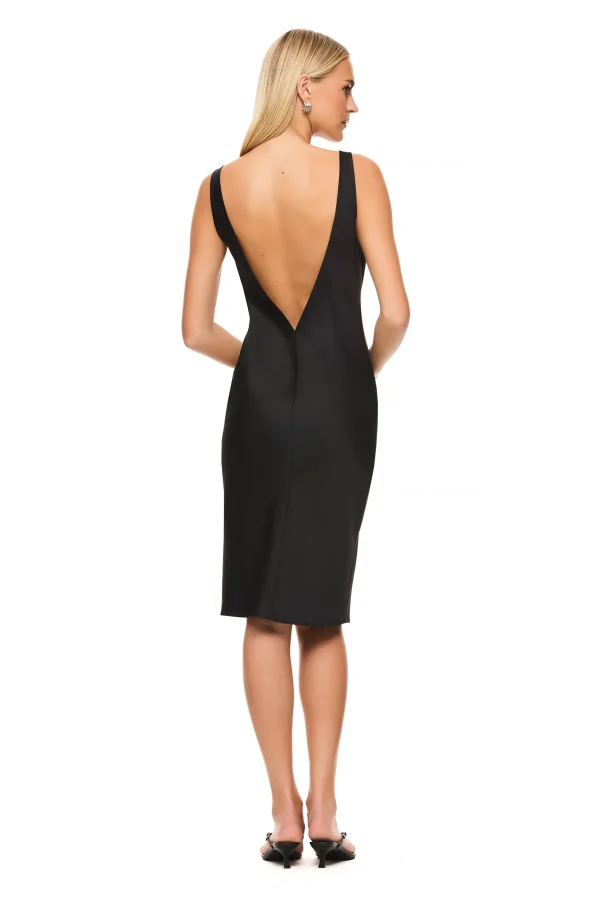 THE SAMMY BLACK SLIP DRESS - Image 2