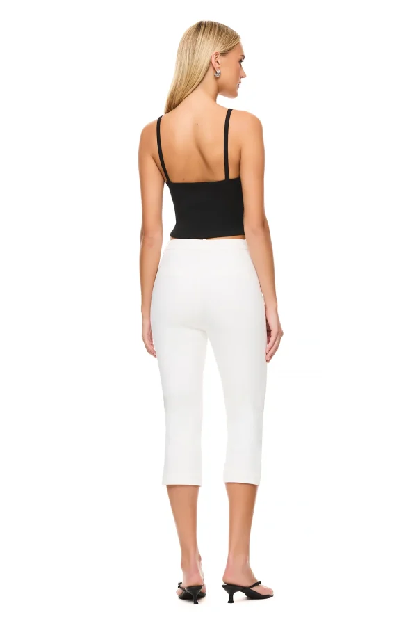 THE DOMINIQUE WHITE CAPRI PANT - Image 2