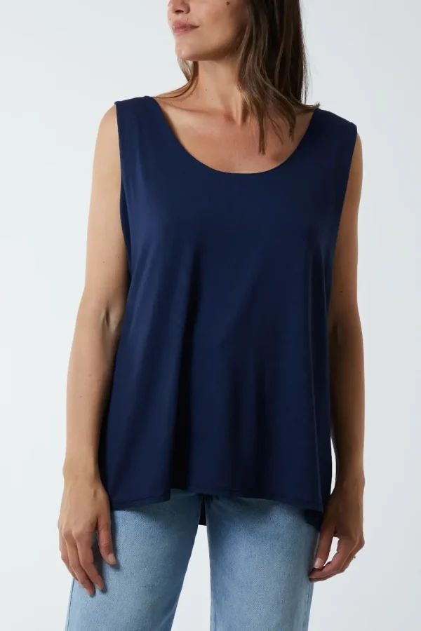 Aster Double Layer Scoop Vest Top - Image 5