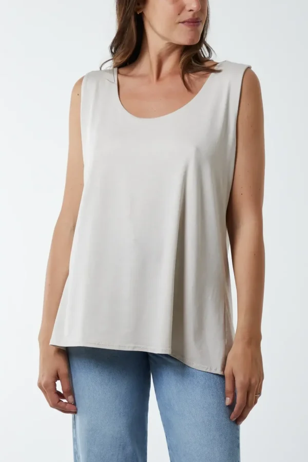 Aster Double Layer Scoop Vest Top - Image 3