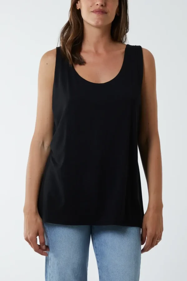 Aster Double Layer Scoop Vest Top - Image 4