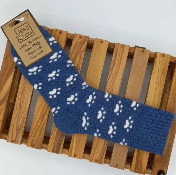 Jess & Lou - Pouncing Paw Rib Cosy Socks - Image 3