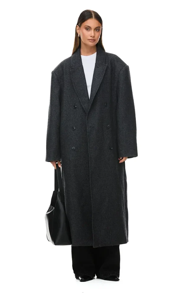 THE BOSTON OVERSIZED GREY COAT