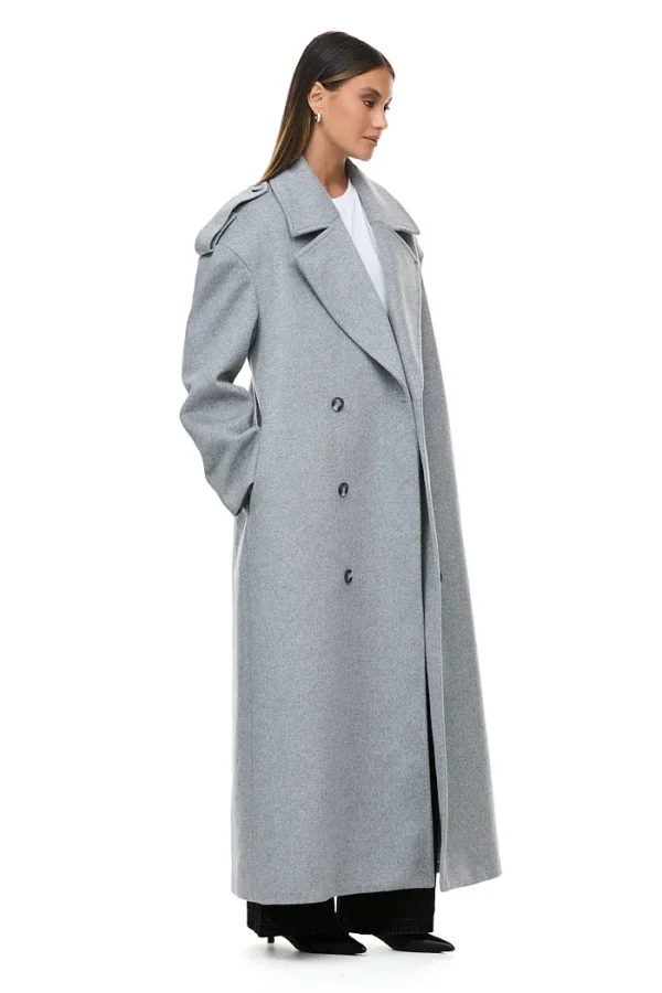 THE TOKYO LIGHT GREY COAT - Image 2
