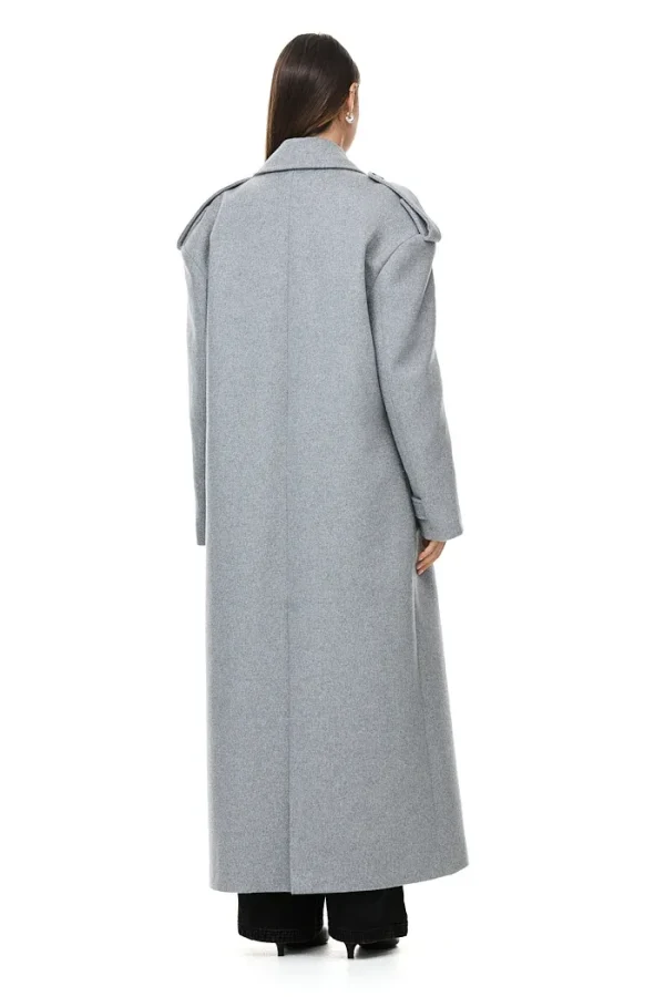 THE TOKYO LIGHT GREY COAT - Image 3