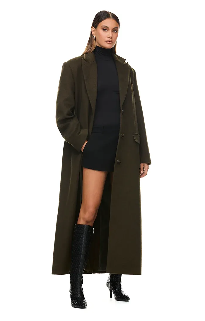 THE ISLA DEEP OLIVE COAT