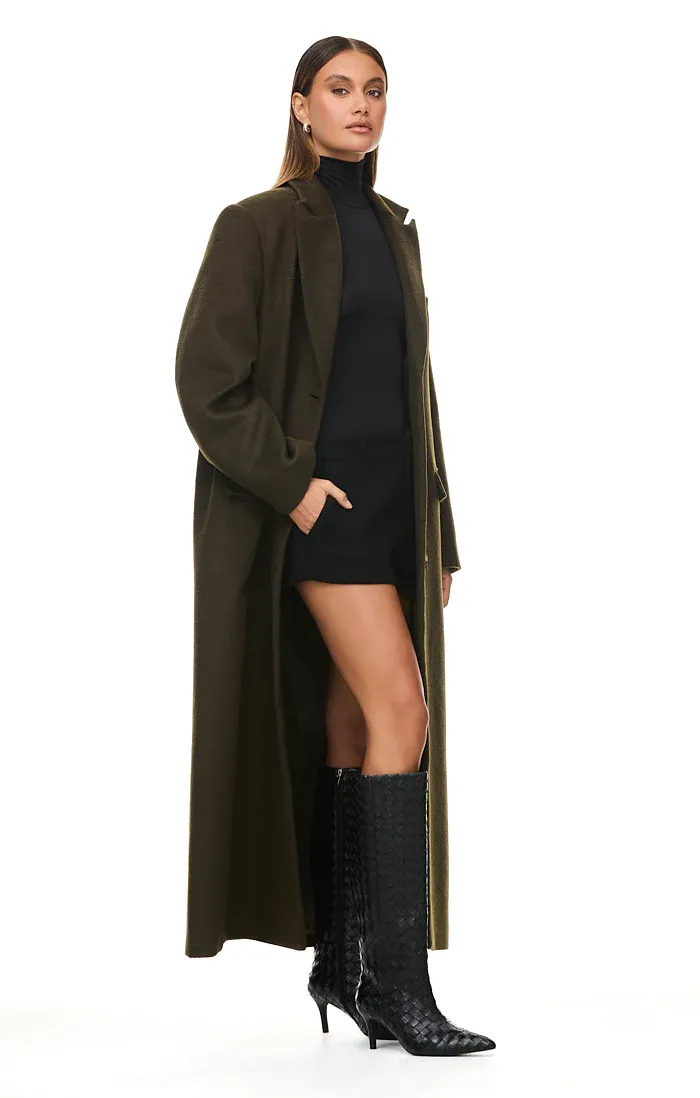 THE ISLA DEEP OLIVE COAT - Image 4
