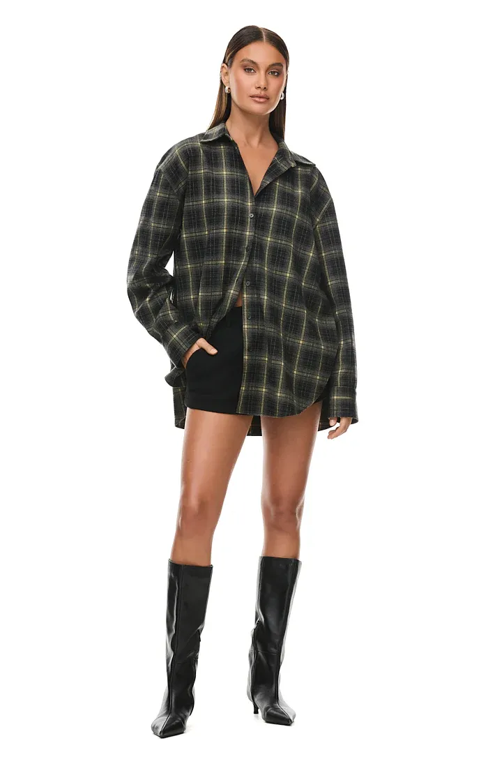 THE PAX OLIVE PLAID SHIRT - Image 4