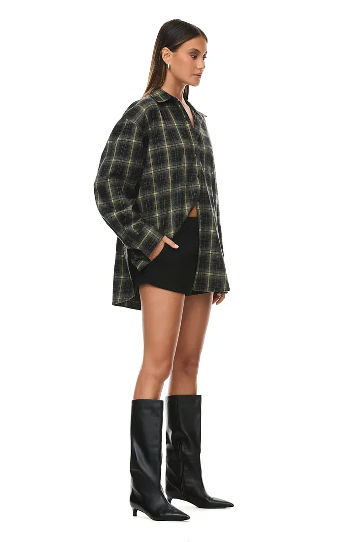 THE PAX OLIVE PLAID SHIRT - Image 5