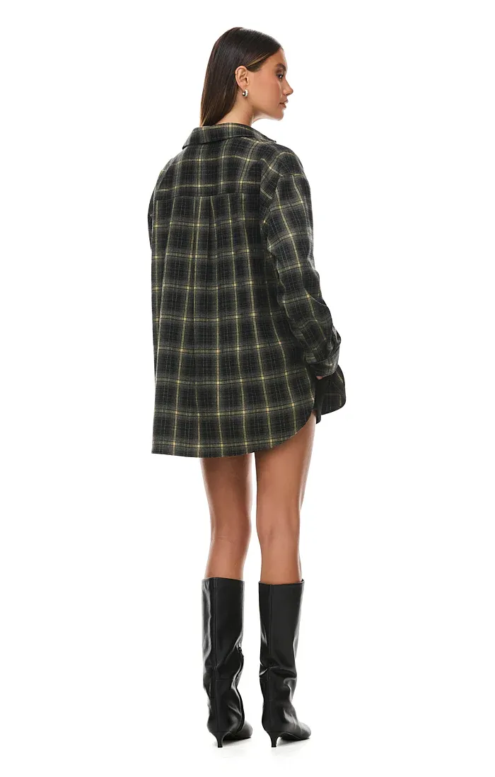 THE PAX OLIVE PLAID SHIRT - Image 7
