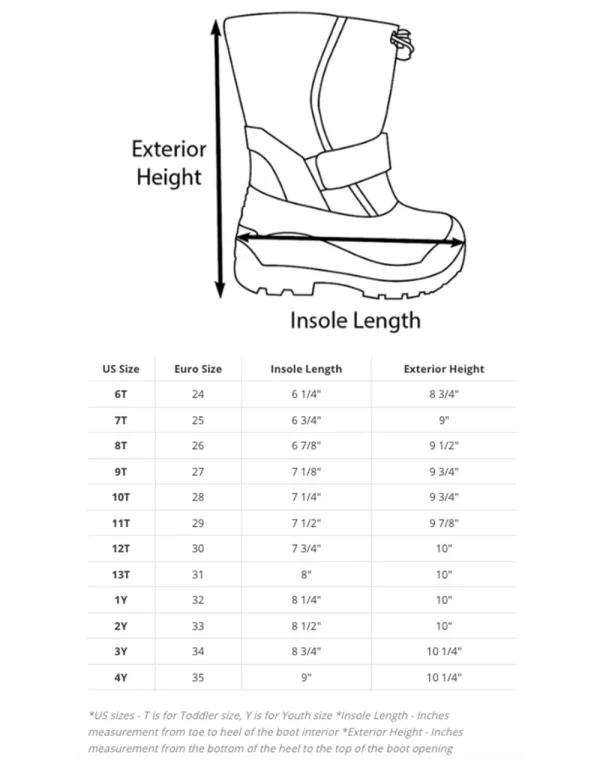 Stealth Black Velcro Snow Boots - Image 8