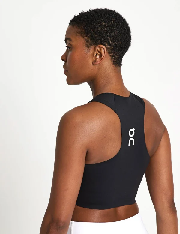 Court Crop Top - Black - Image 3
