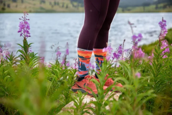 Injinji Artist Designed Women's Crew Coolmax - Dusk - Image 7