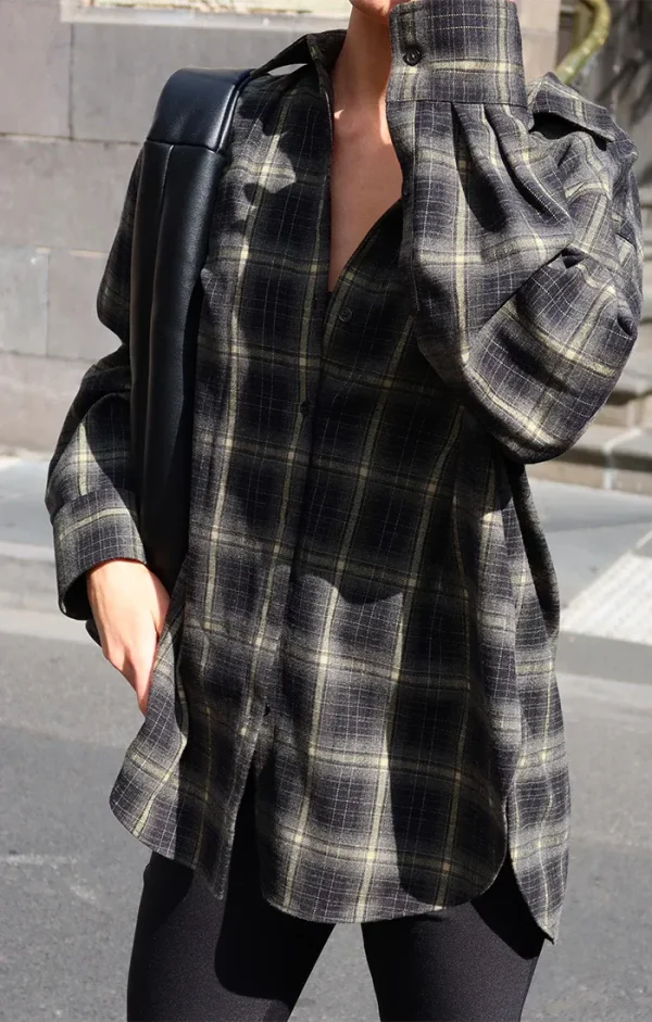 THE PAX OLIVE PLAID SHIRT - Image 3