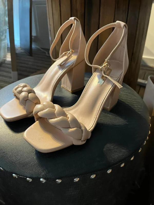 Block Heel Plaited Sandal - Sizes 3, 4, 5, 6 & 7 - Image 6