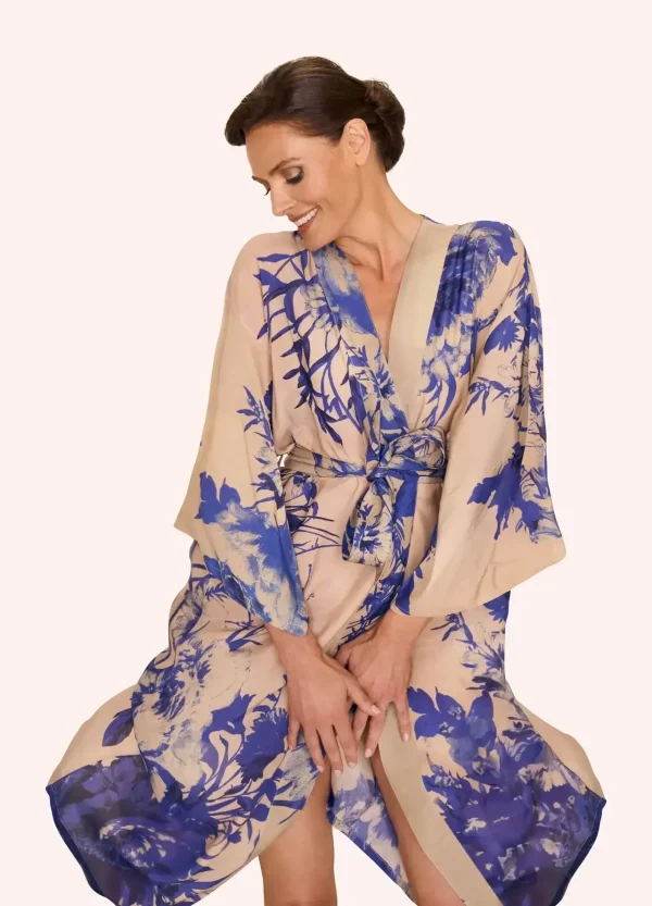 Powder Design Kimono Gown - China Blue Blooms - Image 2
