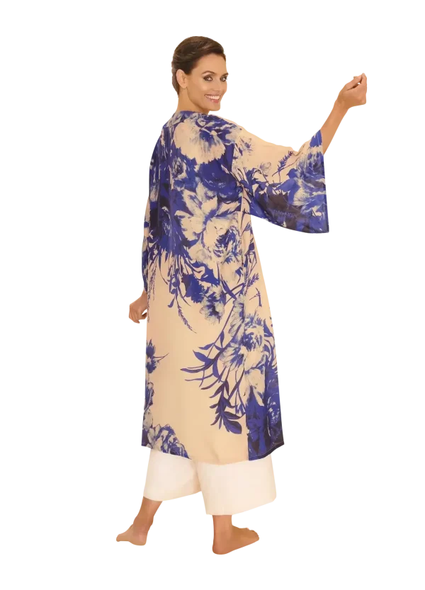 Powder Design Kimono Gown - China Blue Blooms - Image 5