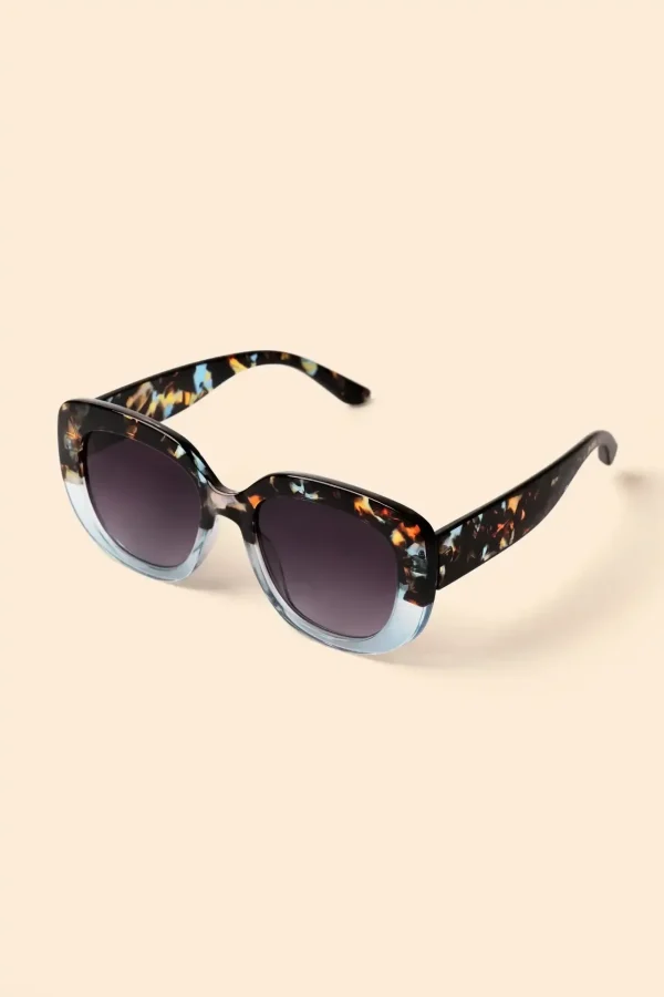 Powder Design Limited Edition Sunglasses - Polina - Tortoiseshell/Aqua - Image 2