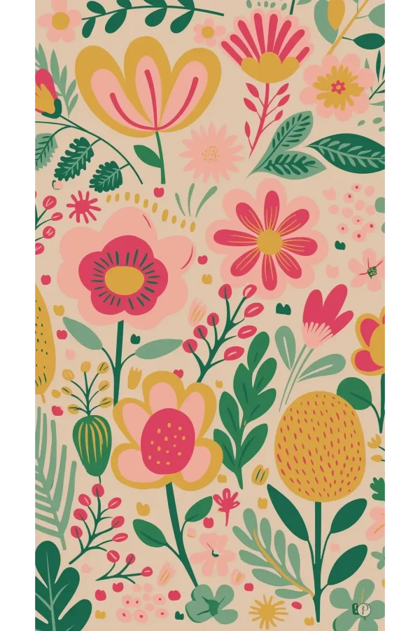 Powder Designs Print Scarf - Pop Flower Posie